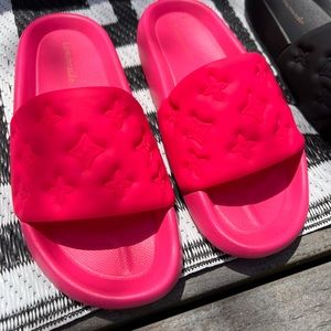Lowkey Famous Waterfront Mule - Pink Rubber Slides